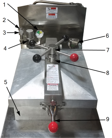 Top of Fryer Operating Components