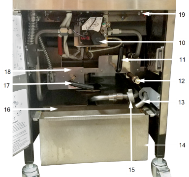 Inside Fryer Operating Components