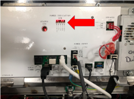 OMS board location on a 3-vat unit