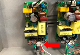 OMS board location on a 3-vat unit