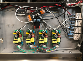 OMS board location on a 3-vat unit