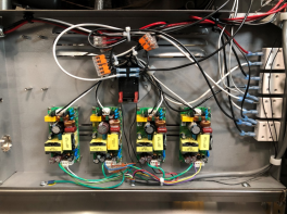 OMS board location on a 3-vat unit